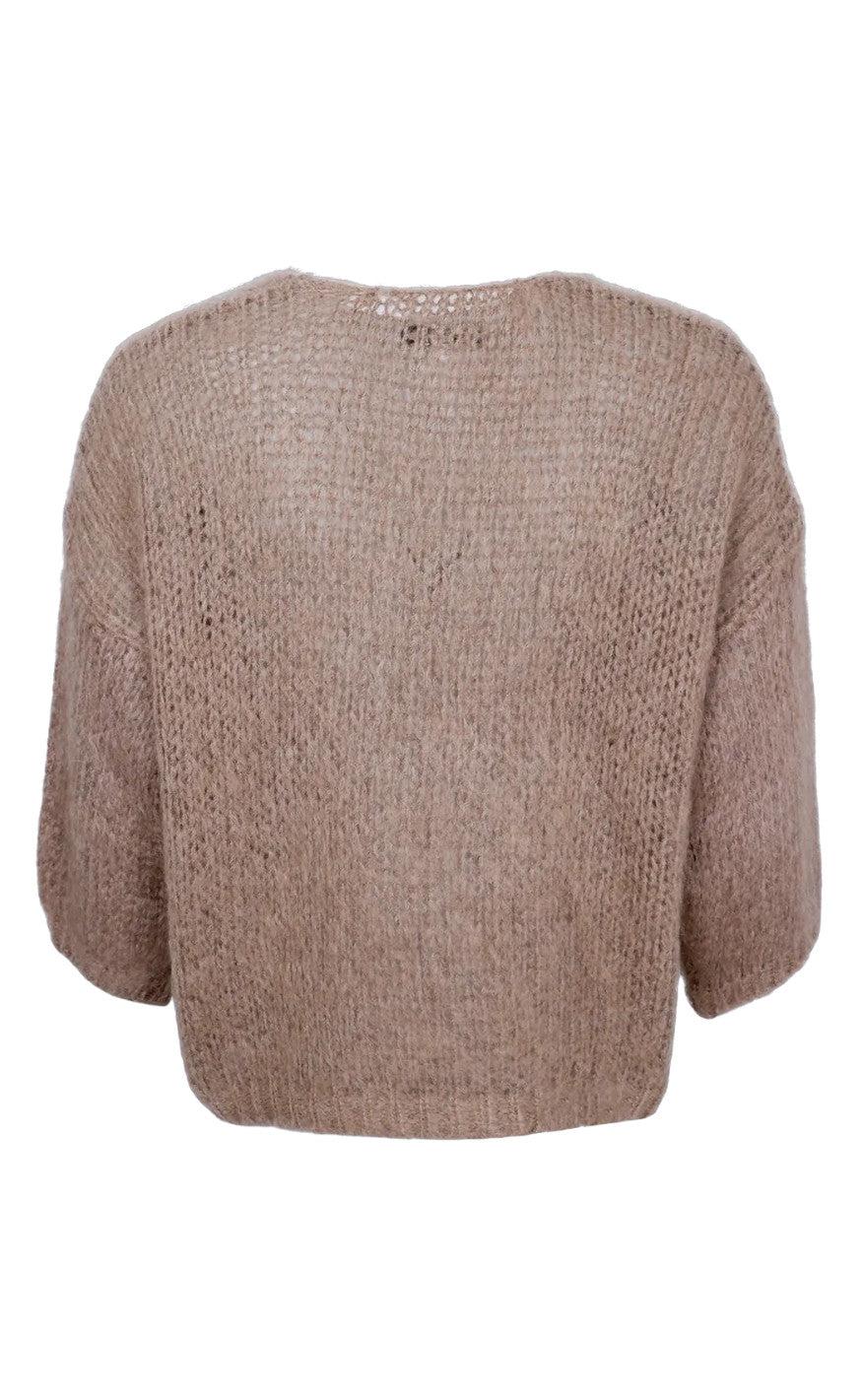 Black Colour Cardigan - Casey - Nougat
