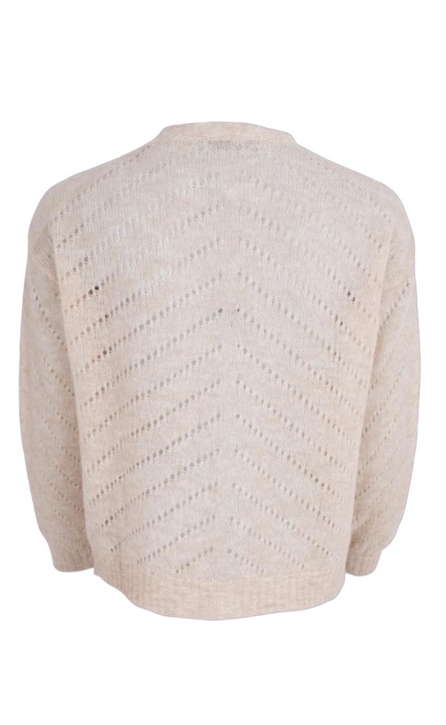 Black Colour Cardigan - Dell - Natural