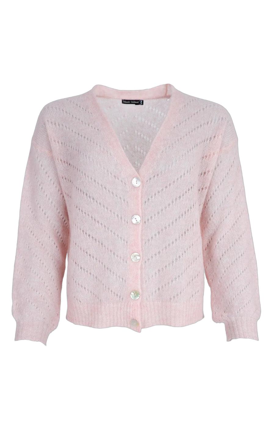 Black Colour Cardigan - Dell - Rose