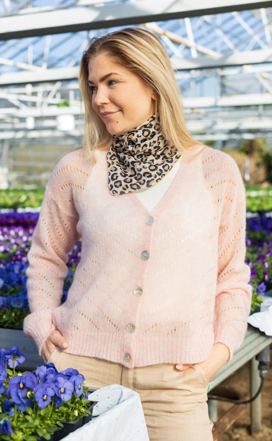 Black Colour Cardigan - Dell - Rose