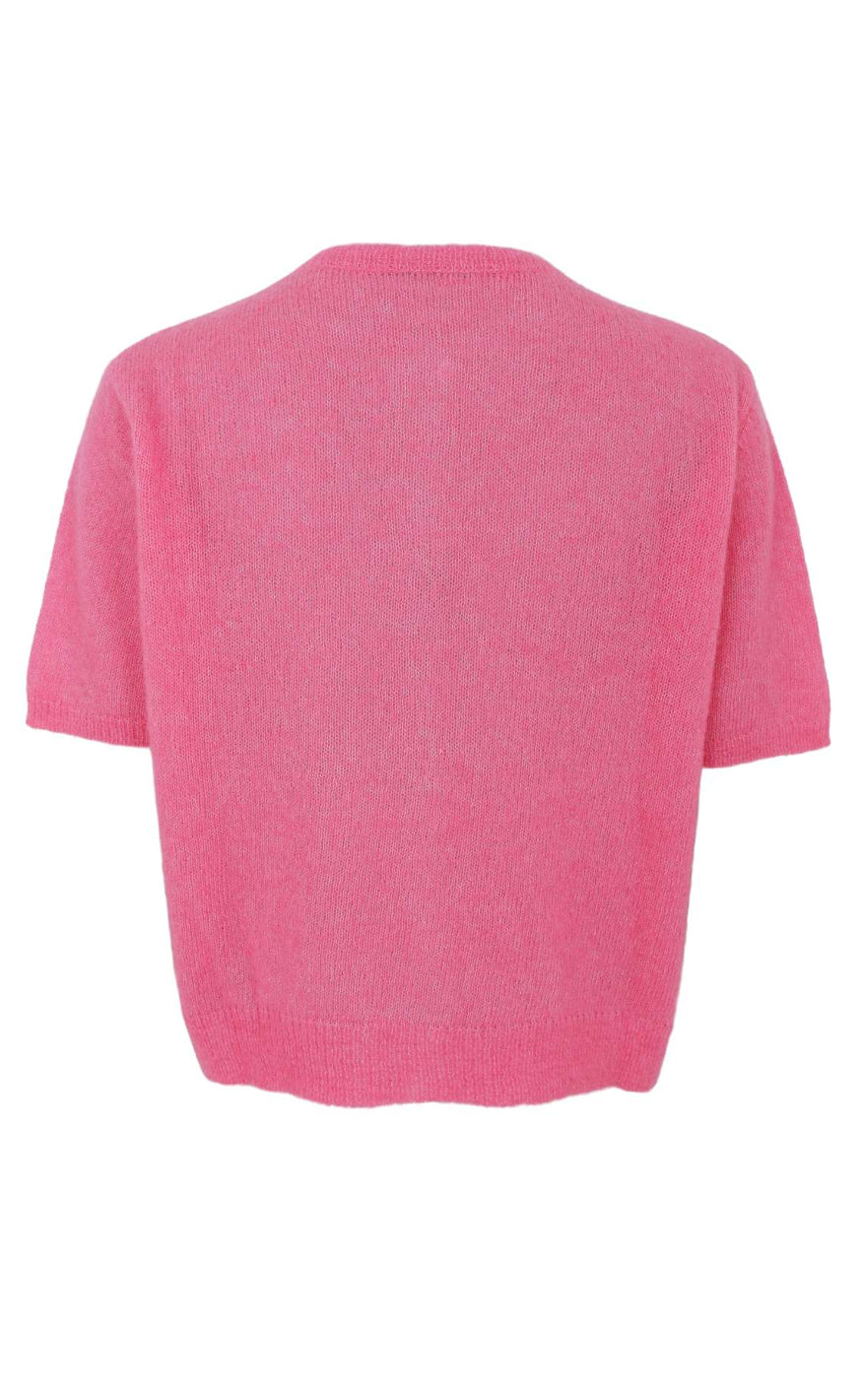 Black Colour Cardigan - Dell SS - Raspberry