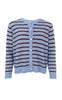 Black Colour Cardigan - Dell Striped - Blue