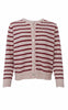 Black Colour Cardigan - Dell Striped - Wine