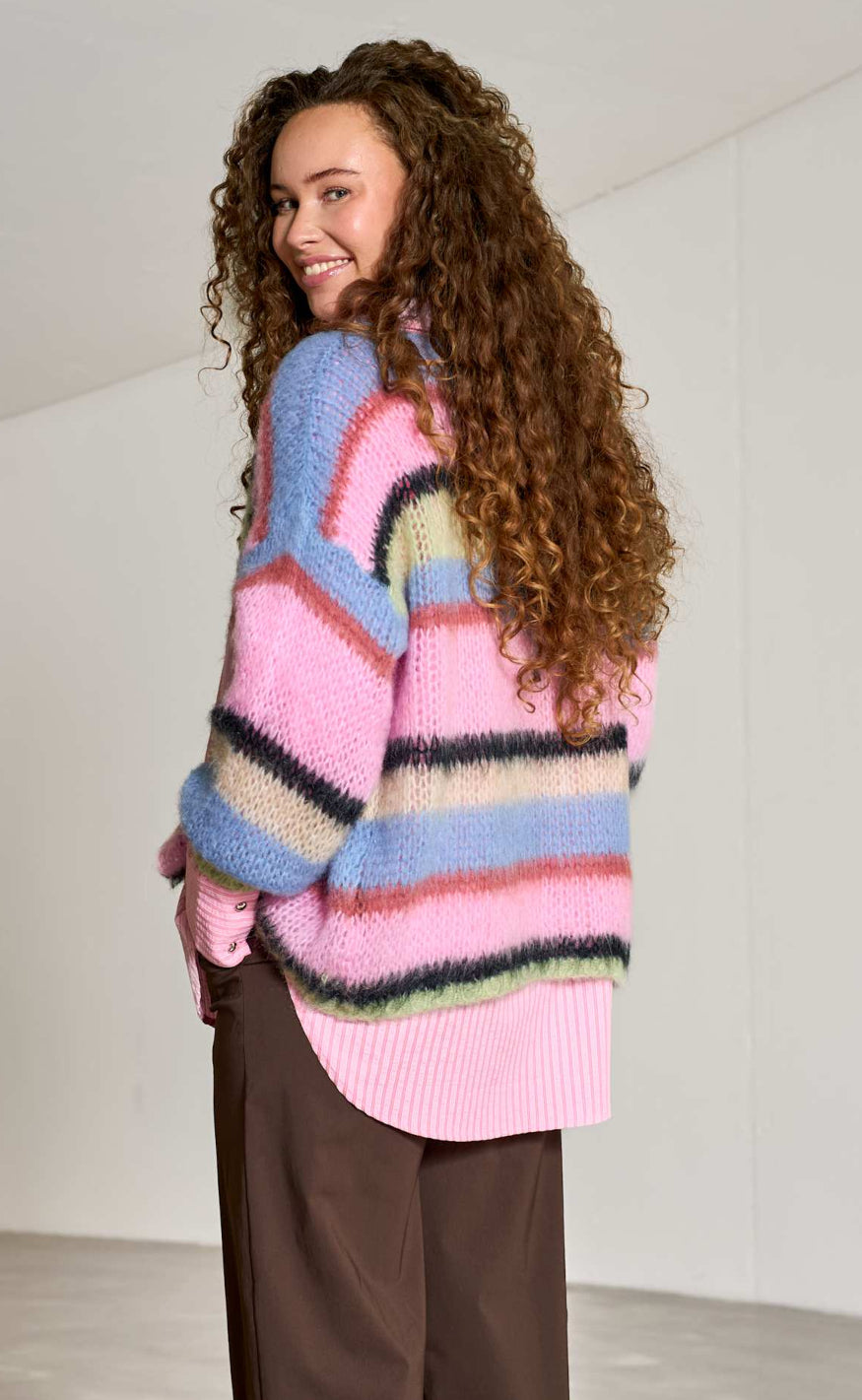 Black Colour Cardigan - Frey - Soft Candy
