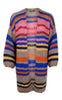 Black Colour Cardigan - Martell - Latte Multi