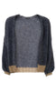 Black Colour Cardigan - Teddy - Grey