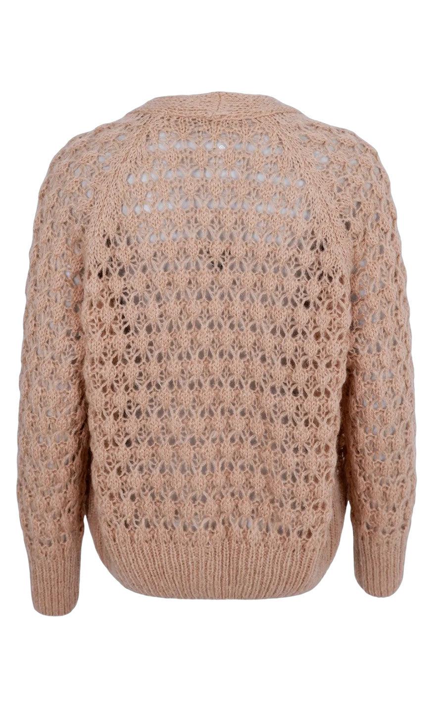Black Colour Cardigan - Trinity - Latte