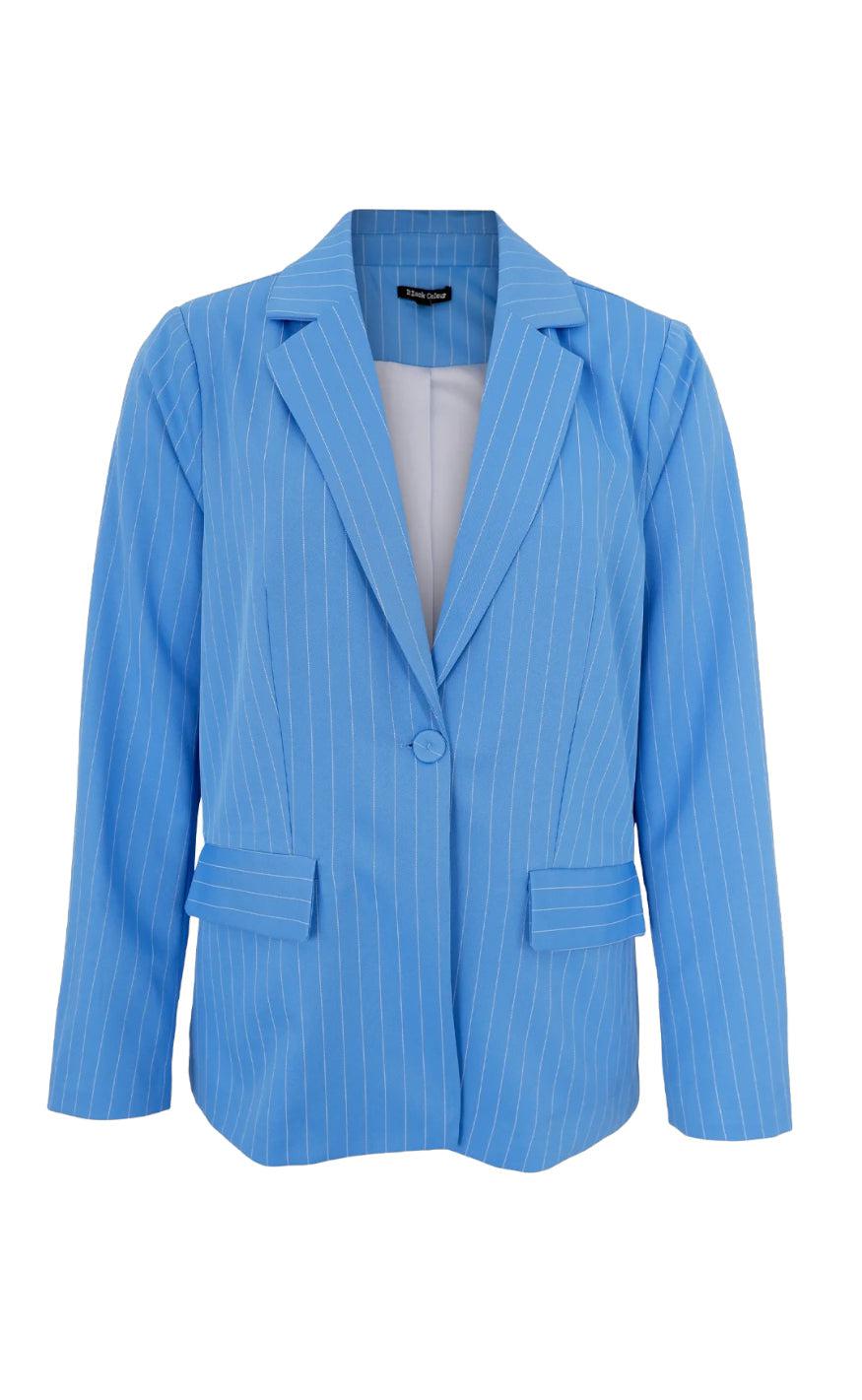 Black Colour Jakke - Malibu - Sky Blue