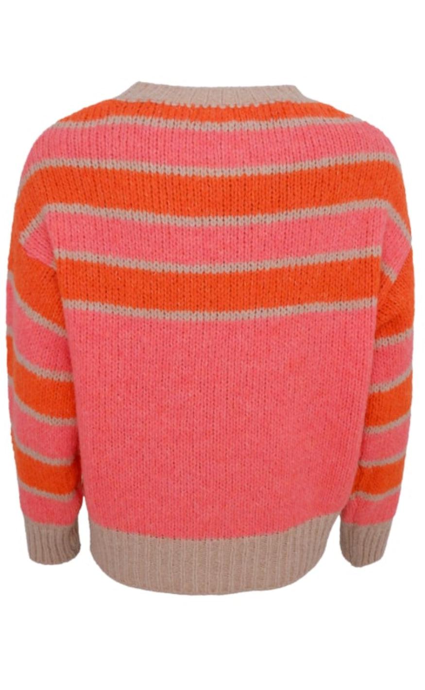 Black Colour Jumper - Emilie - Orange