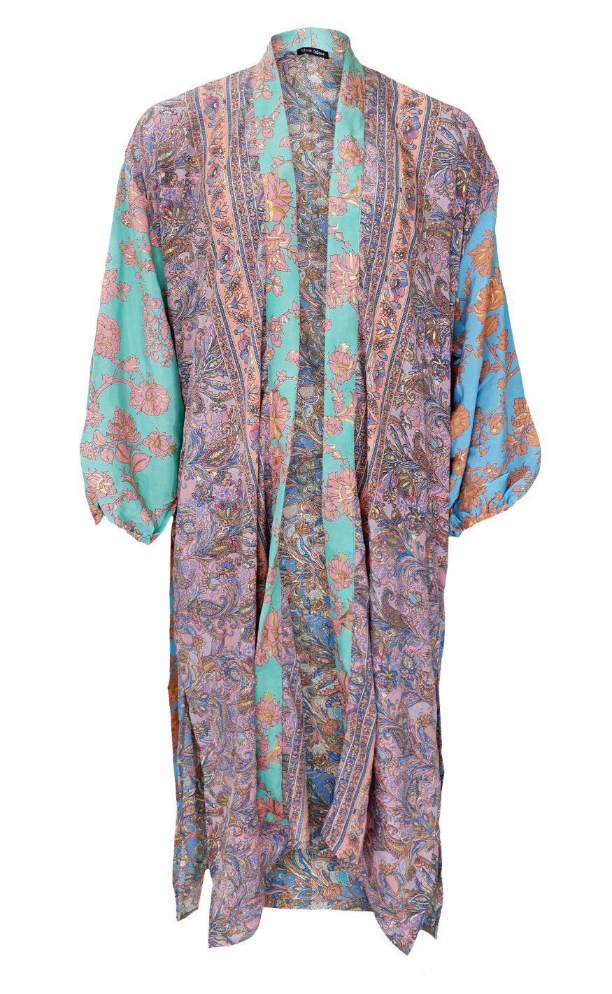 Black Colour Kimono - Luna - Tropic Mix