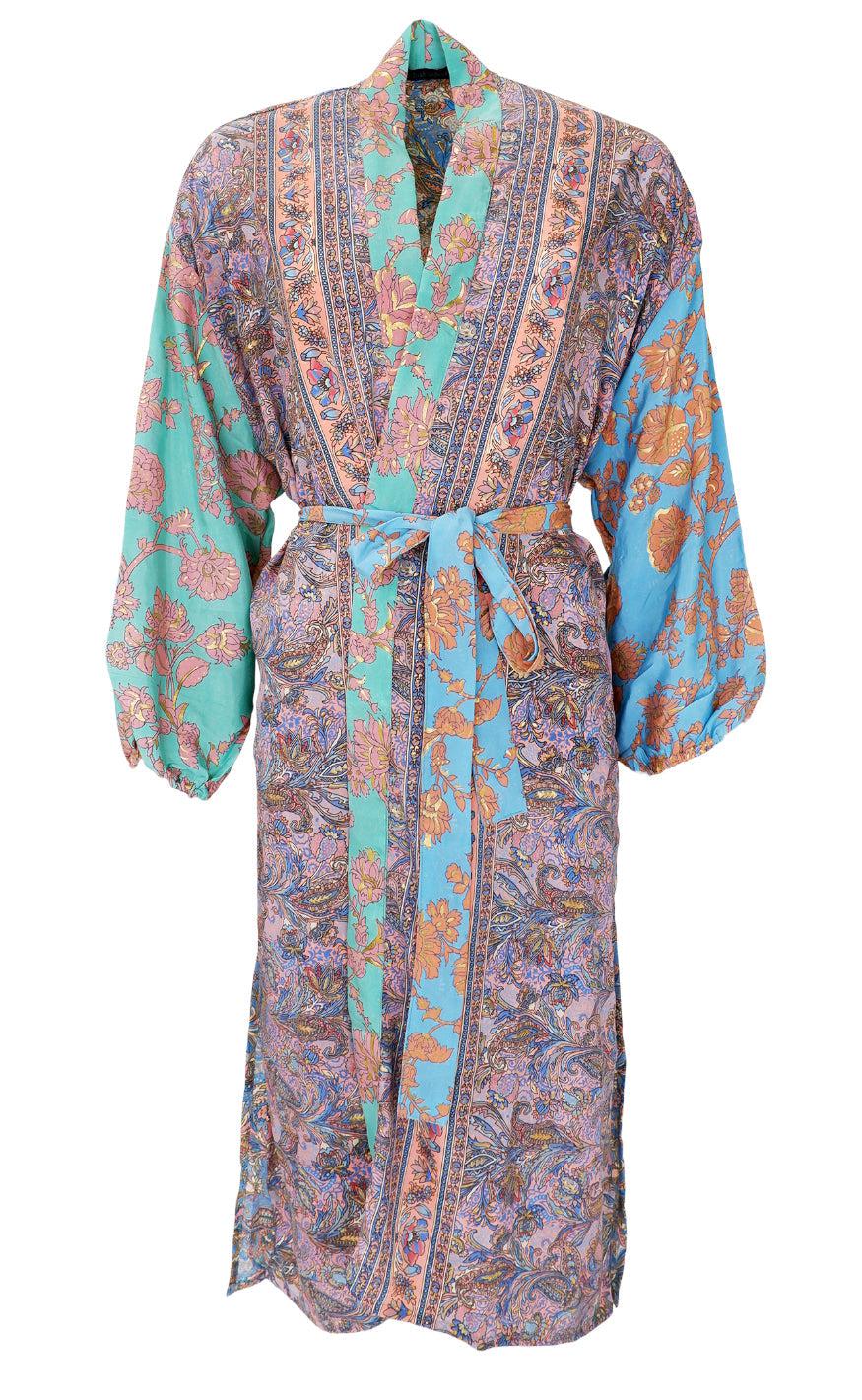 Black Colour Kimono - Luna - Tropic Mix