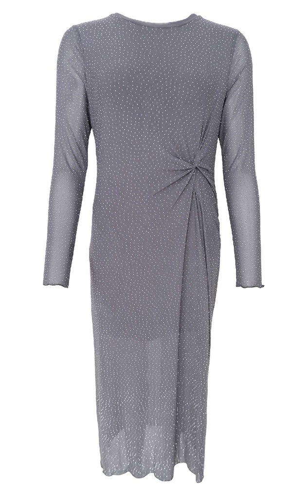 Black Colour Kjole - Alexis - Grey