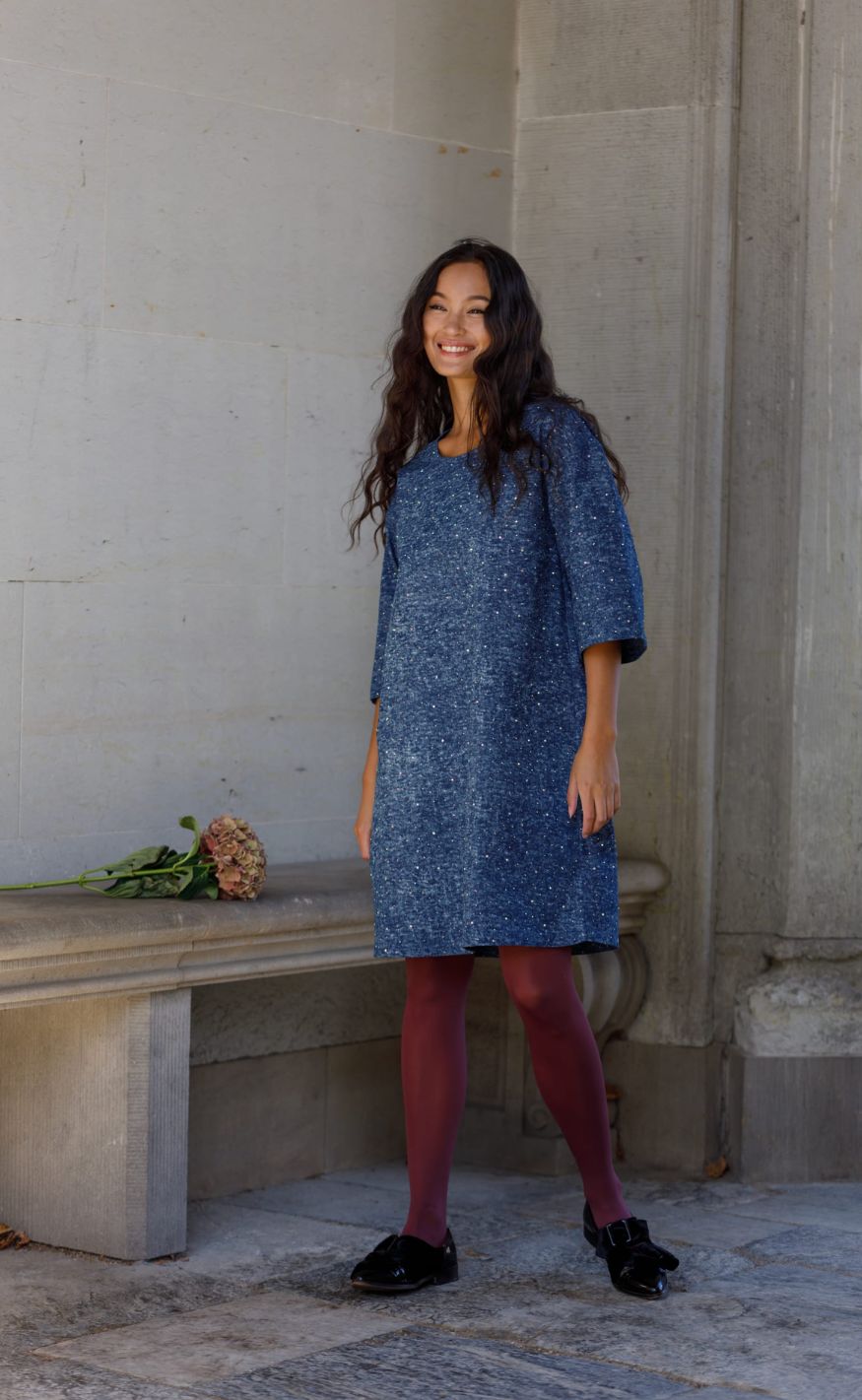 Black Colour Kjole - Denise - Denim