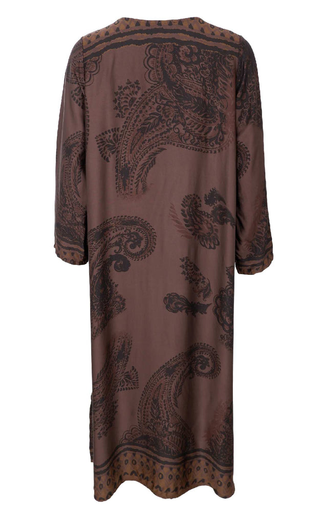 Black Colour Kjole - Jasmine - Coffee