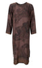 Black Colour Kjole - Jasmine - Coffee