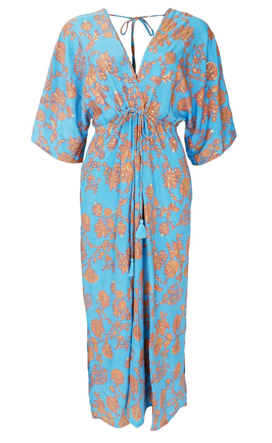 Black Colour Kjole - Luna Double V-Neck - Blue Lotus