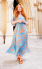 Black Colour Kjole - Luna Double V-Neck - Blue Lotus