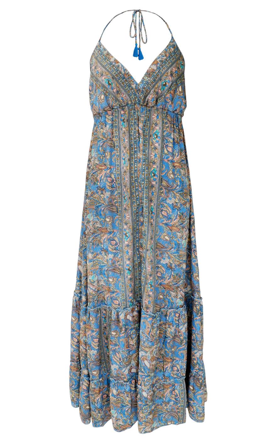 Black Colour Kjole - Luna Halterneck - Aqua Tropic