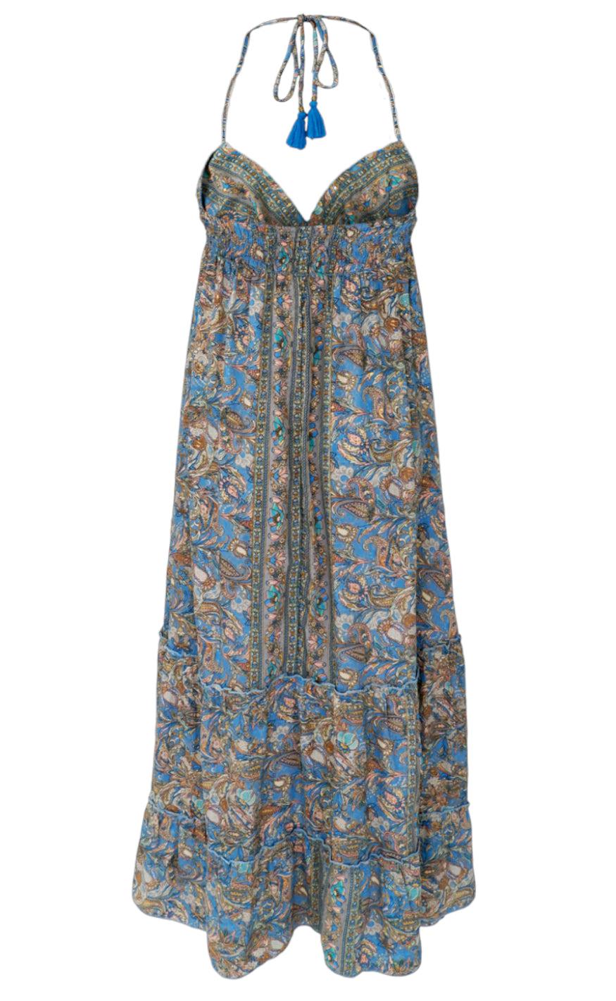 Black Colour Kjole - Luna Halterneck - Aqua Tropic