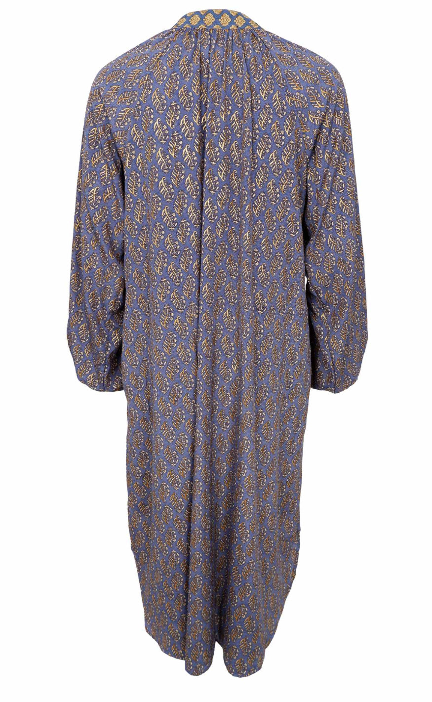 Black Colour Kjole - Luna Nelly - Blue Mist Multi