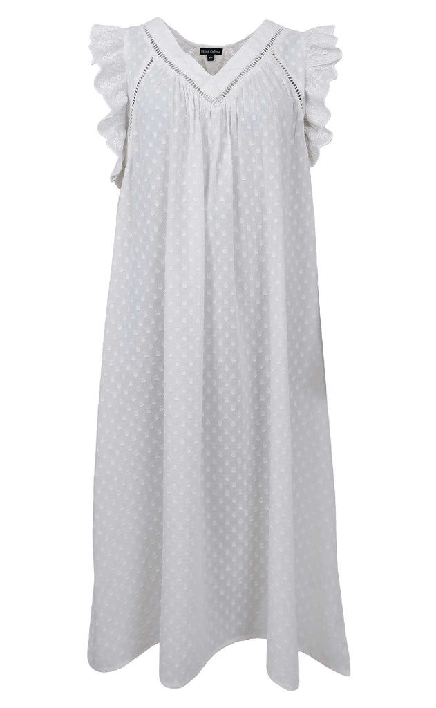 Black Colour Kjole - Mie Frill - White
