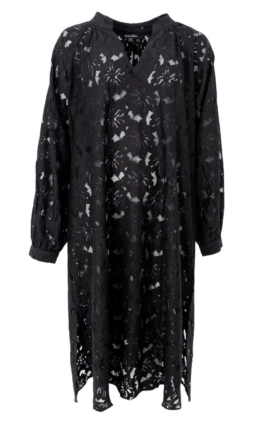 Black Colour Kjole - Nelly Flower - Black