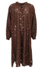 Black Colour Kjole - Nelly Flower - Coffee