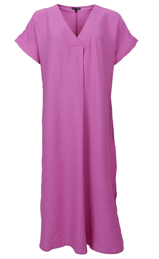 Black Colour Kjole - Samos - Pink