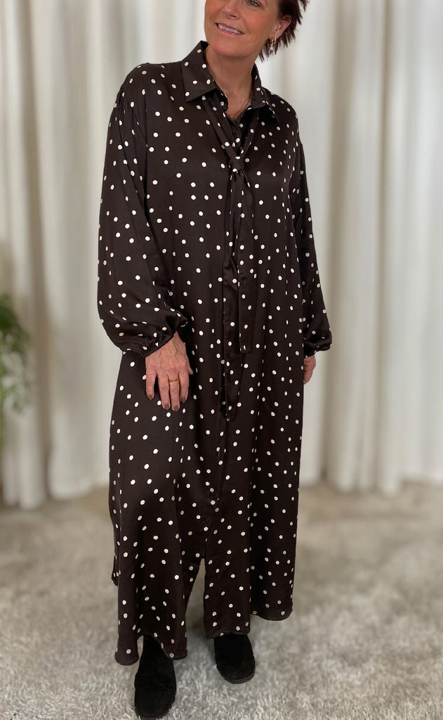 Black Colour Kjole - Valery - Coffee