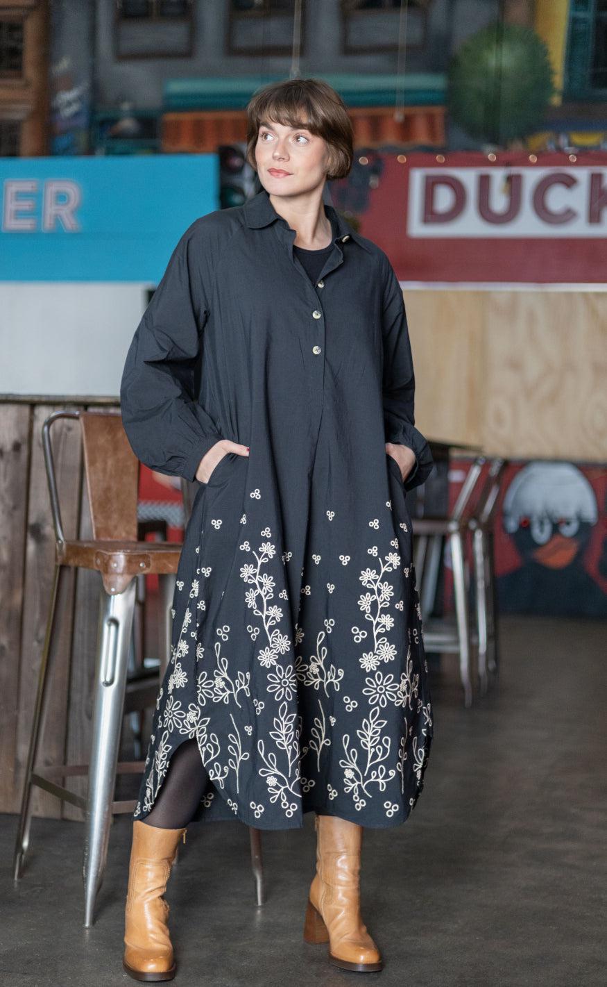 Black Colour Kjole - Verity - Black