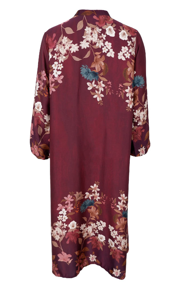 Black Colour Kjole - Zendaya - Plum Flower