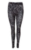 Black Colour Leggings - Annie - Grey Leo