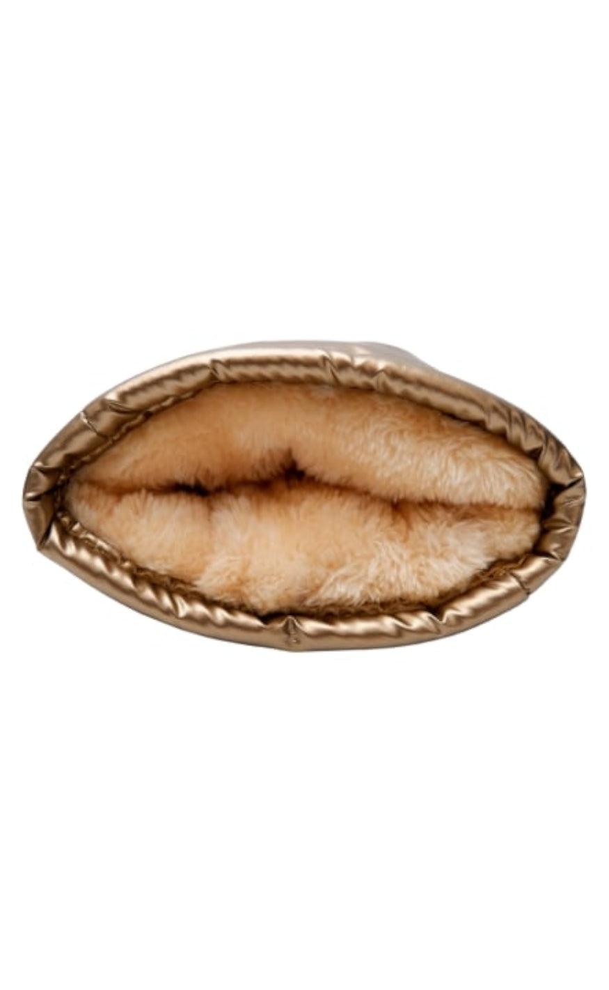 Black Colour Luffer - Rosalin - Gold