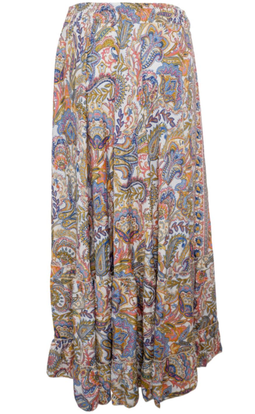 Black Colour Nederdel - Luna Maxi Frill - Summer Garden