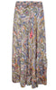 Black Colour Nederdel - Luna Maxi Frill - Summer Garden