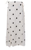 Black Colour Nederdel - Melina Linen - Dot