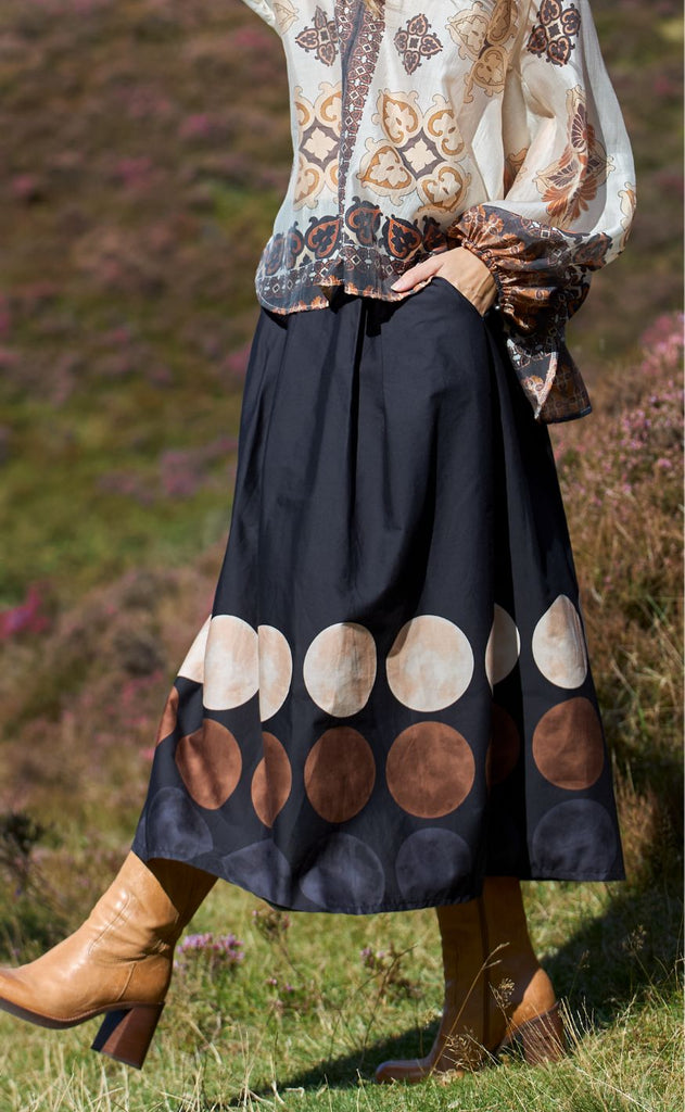 Black Colour Nederdel - Paris - Black