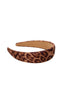 Black Colour Pandeband - Zelinda - Leopard