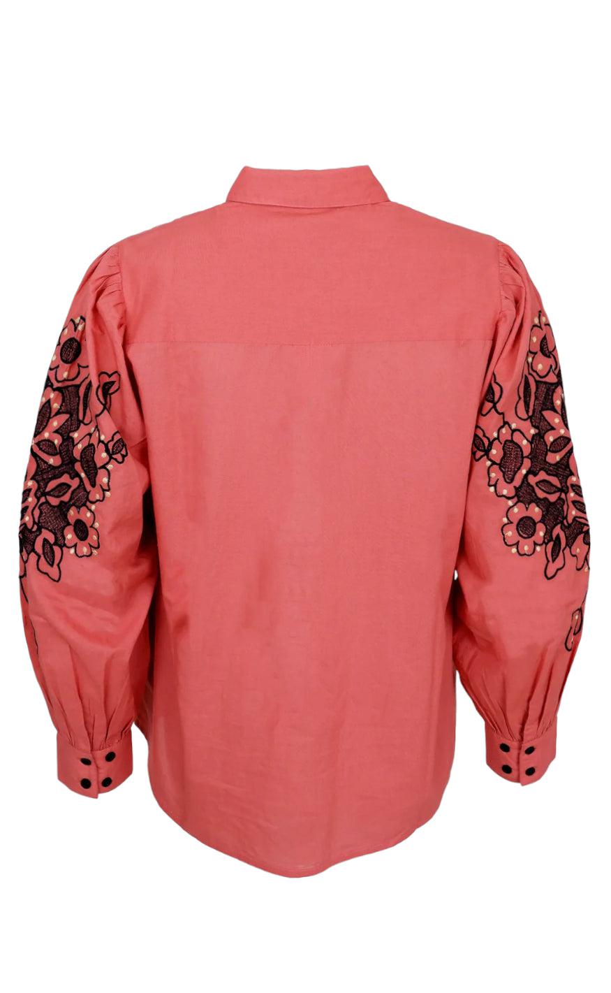 Black Colour Skjorte - Dolly - Marsala Rose