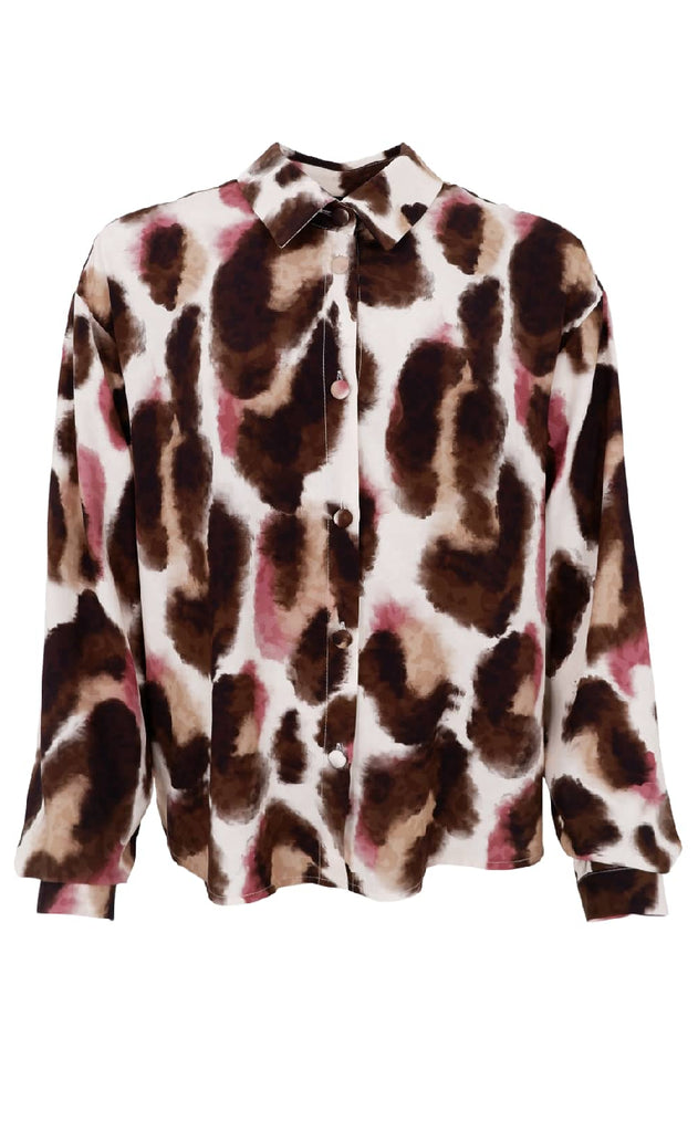 Black Colour Skjorte - Elisa - Brown/Rose