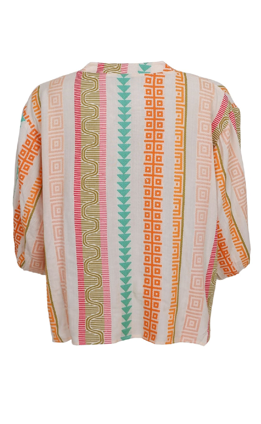 Black Colour Skjorte - Kos - Orange Multi