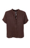 Black Colour Skjorte - Melina SS Linen - Coffee
