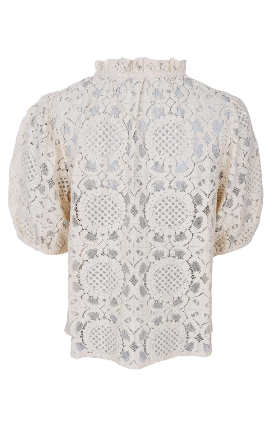 Black Colour Skjorte - Sisi Lace - Creme
