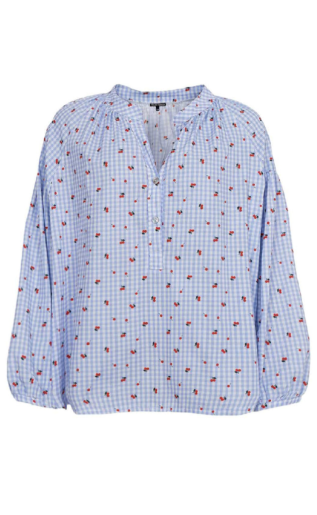 Black Colour Skjorte - Witty - Blue Cherry