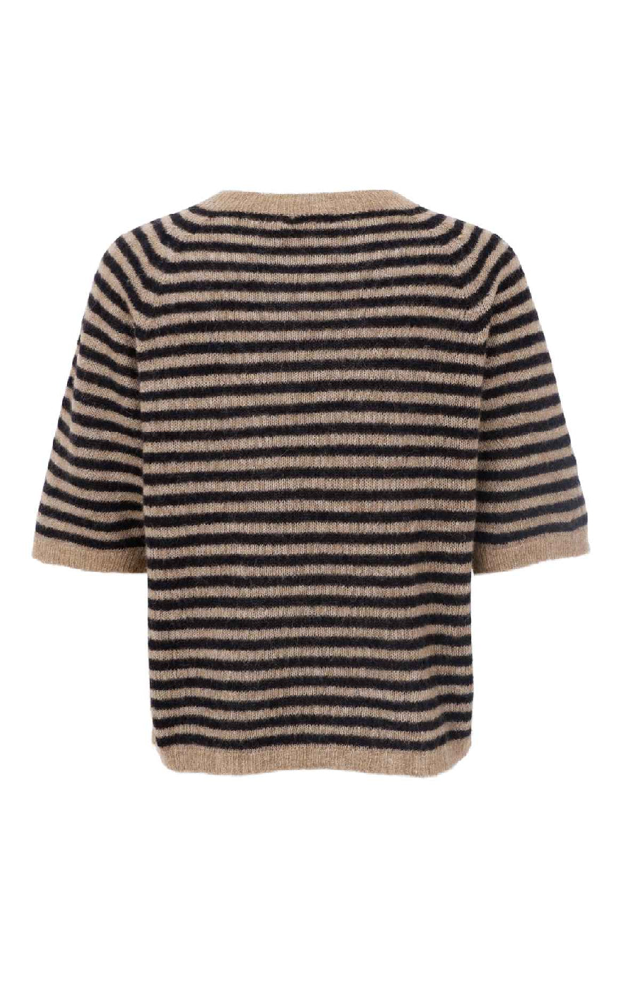 Black Colour Strik - Dell Striped - Black