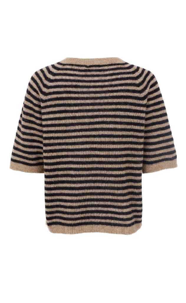 Black Colour Strik - Dell Striped - Black