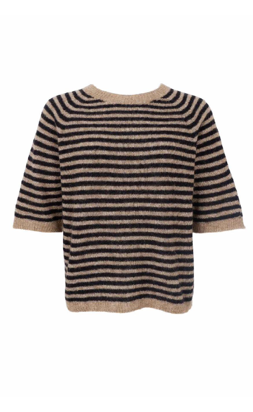 Black Colour Strik - Dell Striped - Black