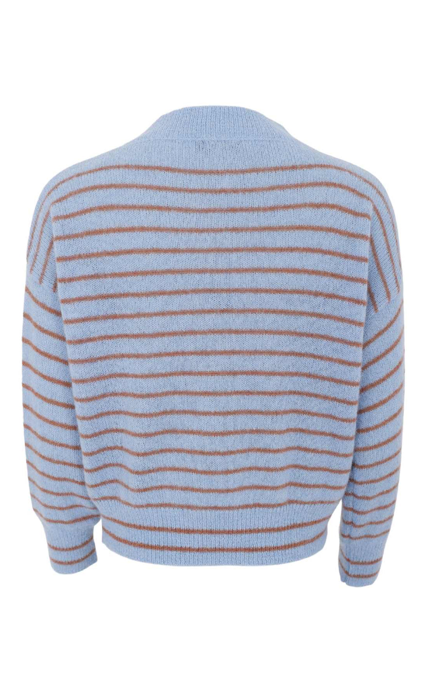 Black Colour Strik - Dell Striped - Lt. Blue