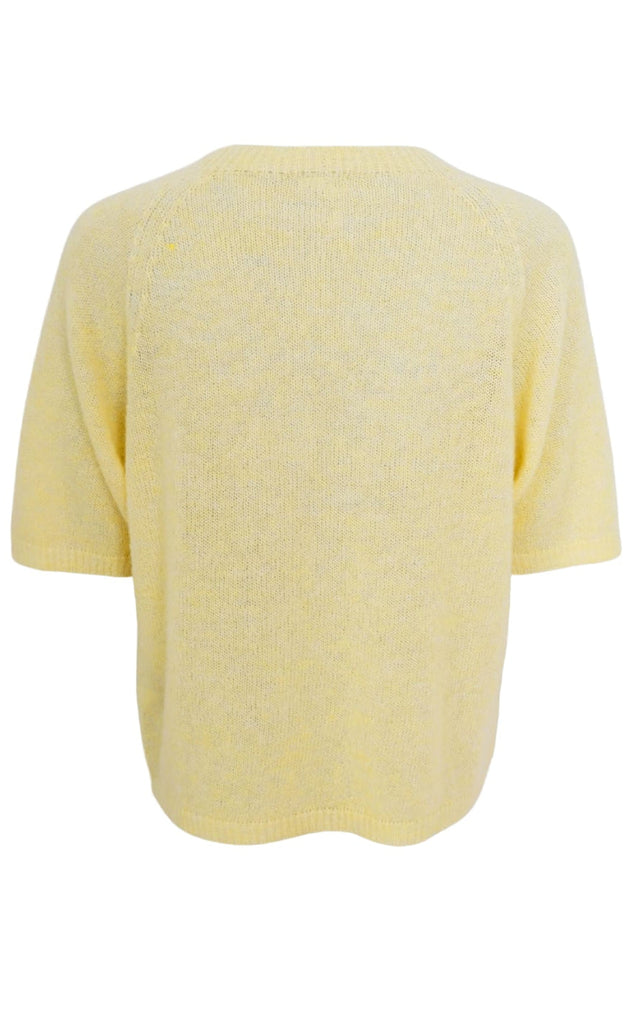 Black Colour Sweater - Dell - Pastel Yellow