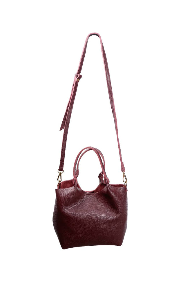 Black Colour Taske - Isolde Leather - Wine